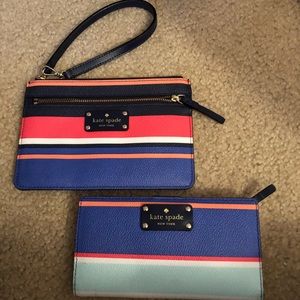Kate Spade wallet & matching wristlet